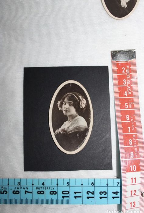 Conjunto de fotografias ovais de 1910
