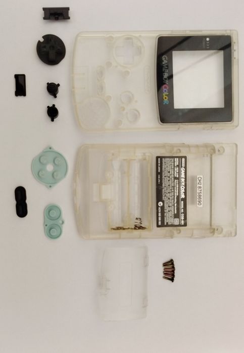 Carcaça Game Boy color transparente