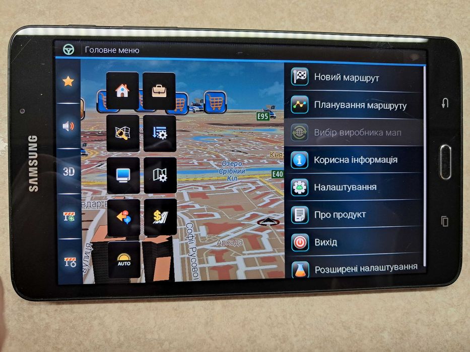 Грузовий GPS навігатор Samsung 7". Карти 2026р!