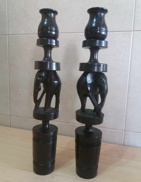 Arte África em lenha