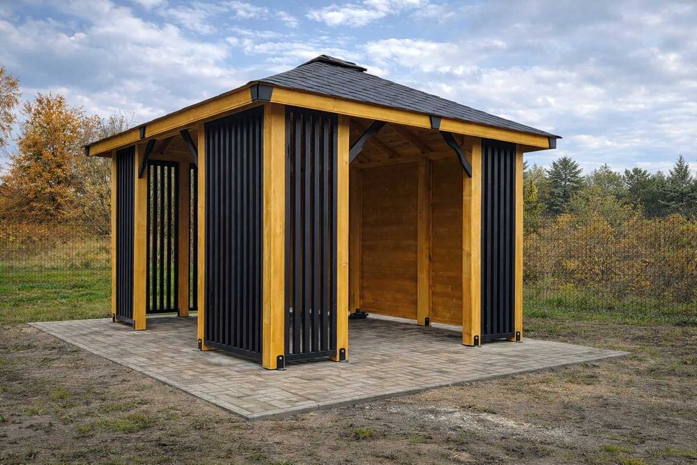 Altana 4 x 3 Milano Nowoczesna Altanka do ogrodu drewniana Producent