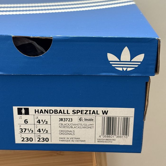 Ténis Adidas Handball Spezial Woman’s Pretos em Pele (37 and 1/3)