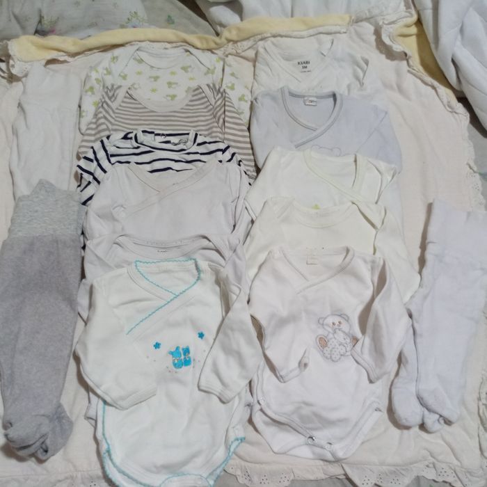 Lote de roupa interior 0-6 meses