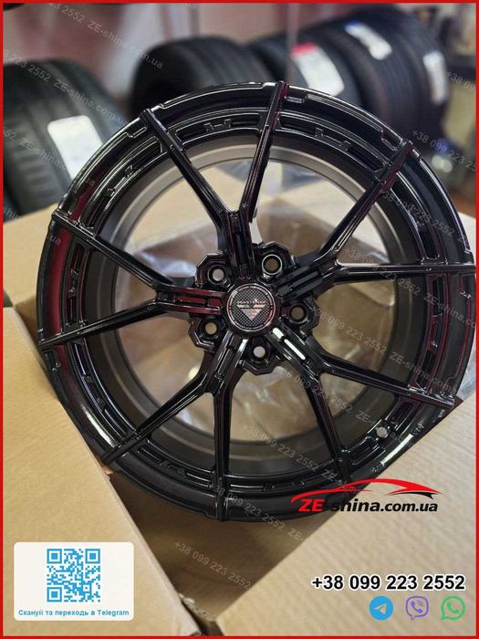 Диски Vossen R18 5x120 ET35 Flow Forming 8 кг  BMW E90 E60 F30 F10 320d 520d X3 F25 M Sport Нові Gloss Black