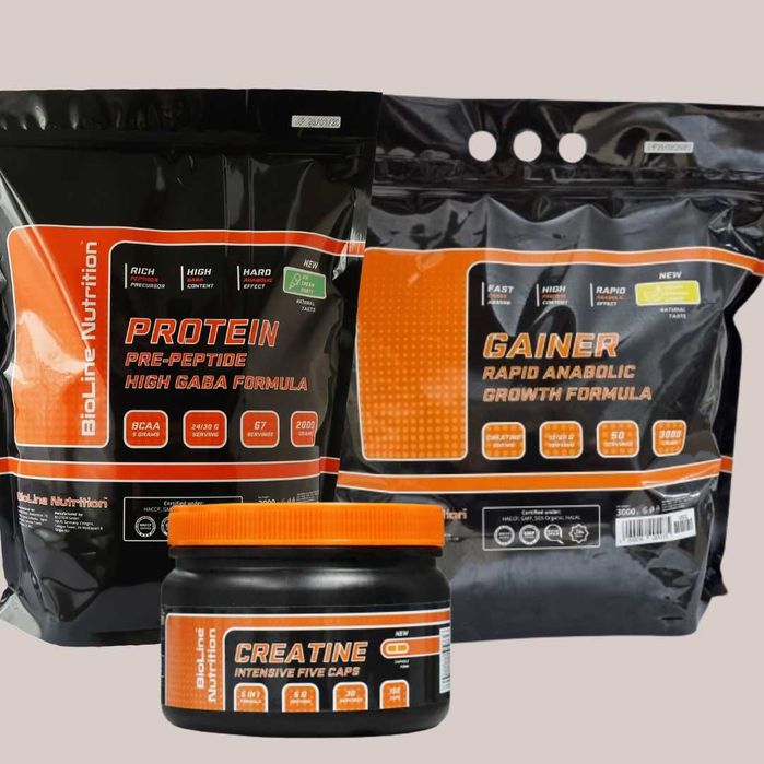 Комплект набір маси! Протеїн, Гейнер, Креатин