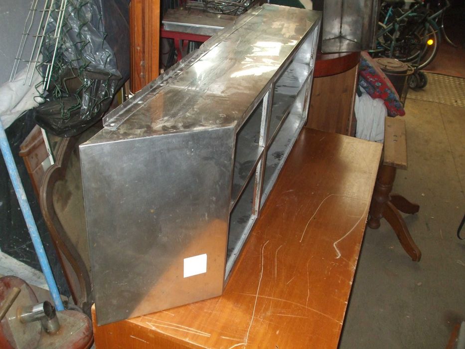 Escaparate prateleira aço inox  1,70x51x30 sem portas