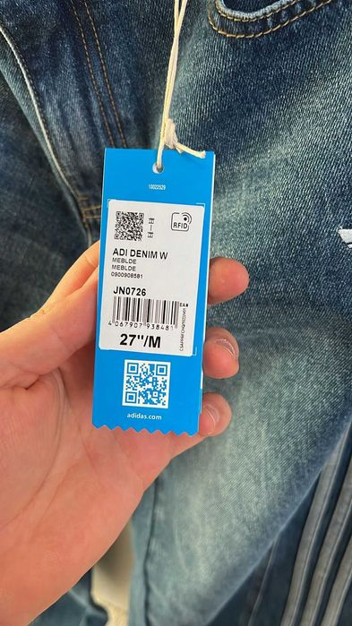 spodnie Adidas jeans damskie NOWE modne dzinsy adidas M