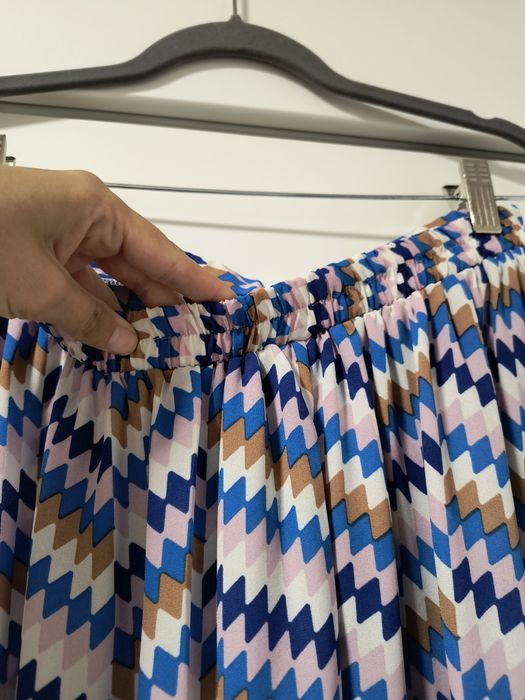 Długa spódnica ciążowa, wzór aztec, 36