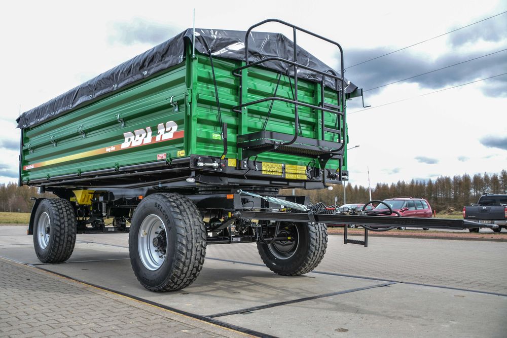 Przyczepa rolnicza burtowa METAL-TECH DB 12 Ton plandeka zaczep pomost