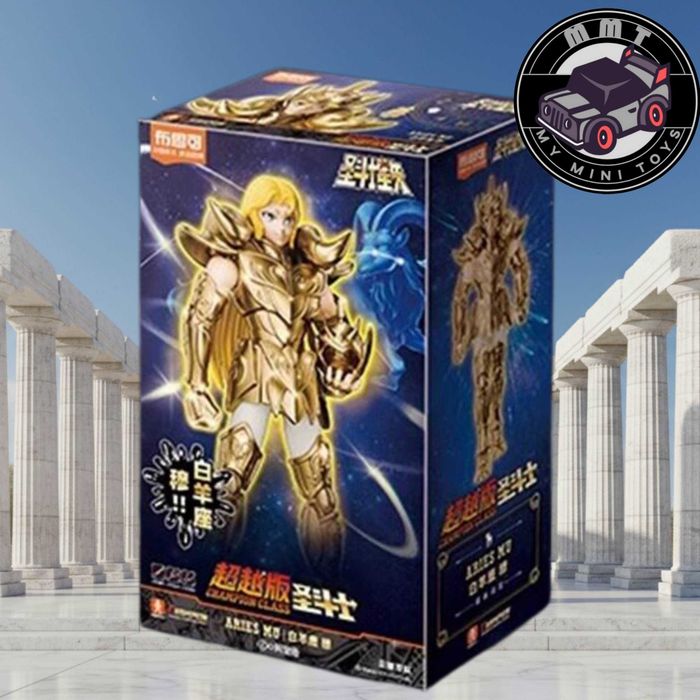 Figura de ação Saint Seiya Gold Saint Mu Aries Champion Class Blokees para montar