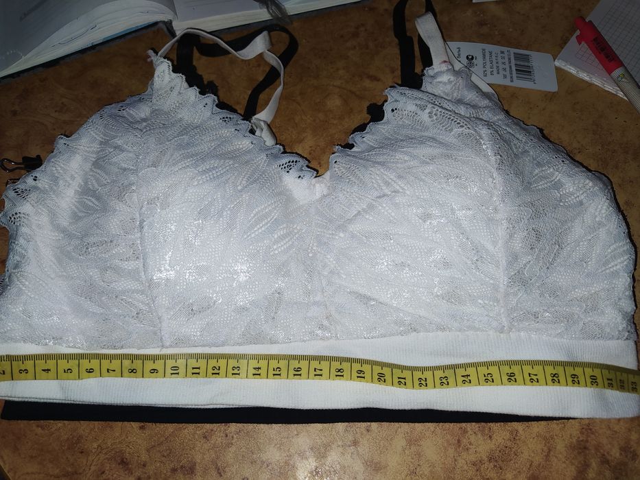 Топ бюсгалтер  чорний, білий