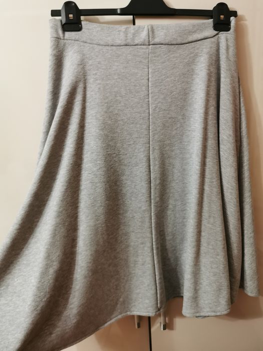 Spódnica midi damska 42 XL szara French Collection trapezowa mięsista