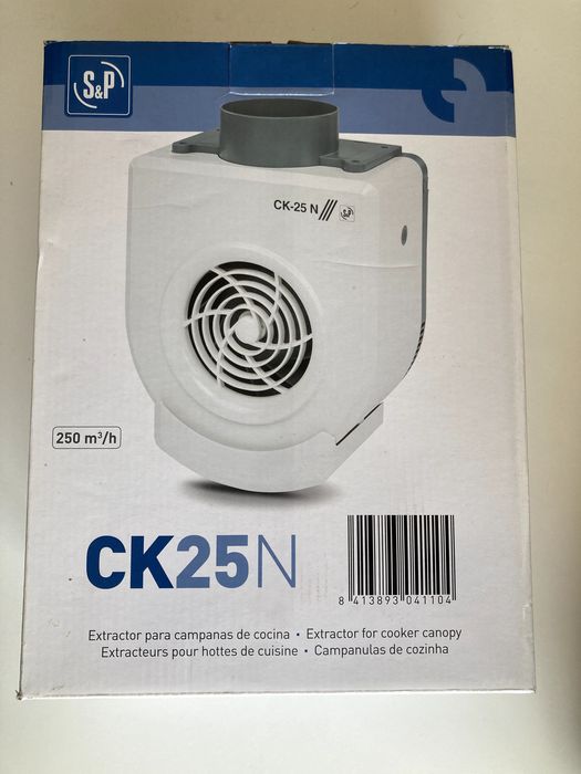Extrator de Cozinha S&P CK25N - NOVO, na caixa