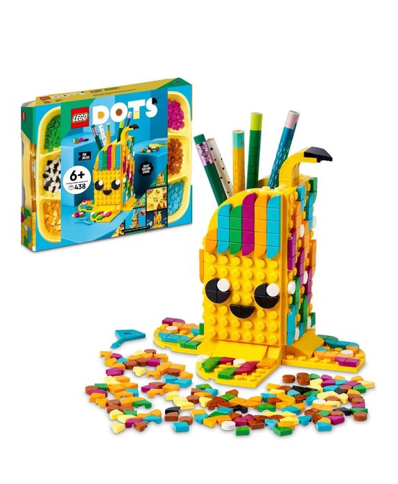 Lego Dots organizer na biurko banan