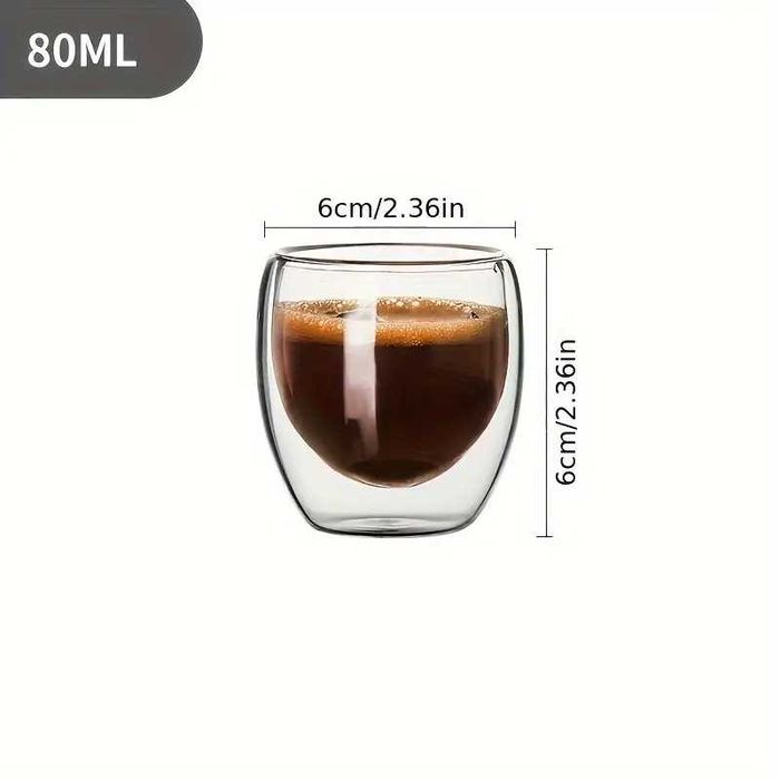 Conjunto Copos isolamento duplo chavena para bebidas café chá NOVO