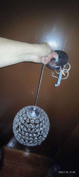 Candeeiro de tecto, com brilhantes