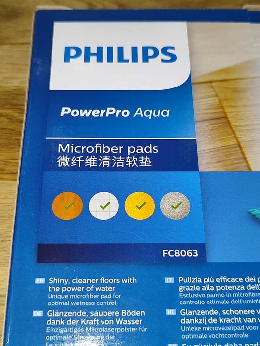 Philips PowerPro Aqua Nakładki Mopujące Pody Myjące 4 Sztuki Nowe