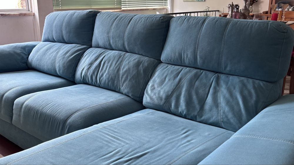 Sofa com chaise longue + 2 lugares