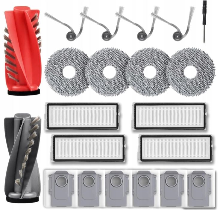 Duży zestaw akcesoriów do Roborock Qrevo Curv, EDGE, 5AE, 5V1, S5V,SA1
