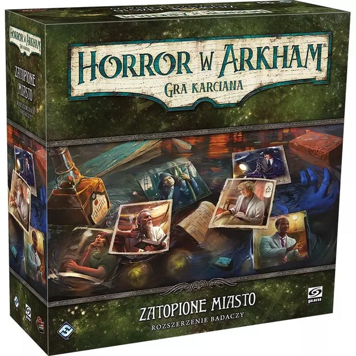 Gra planszowa Horror w Arkham: Gra karciana - Zatopione miasto - Rozszerzenie badaczy Galakta. Galakta. Nowy Produkt
