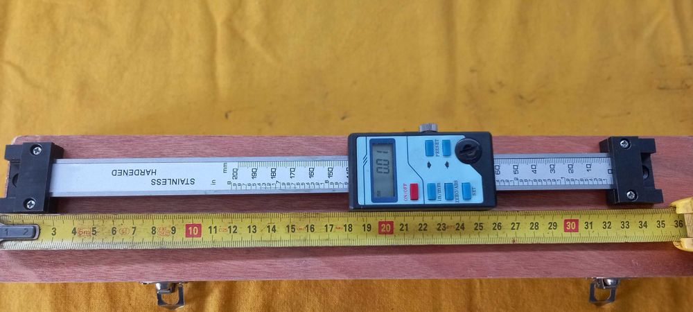 Leitura digital balança linear para fresadoras ou tornos 0-200 mm