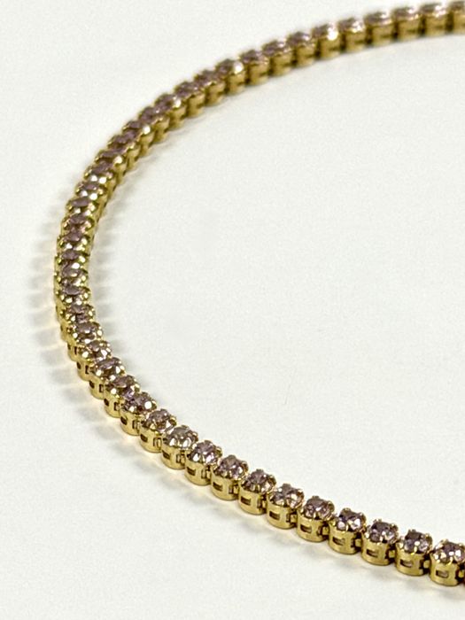 Złota bransoletka tenis