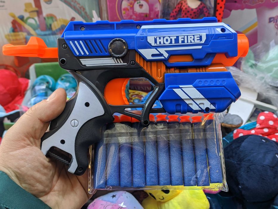 Nerf blaze storm пістолет на м'яких кулях бластер ньорф