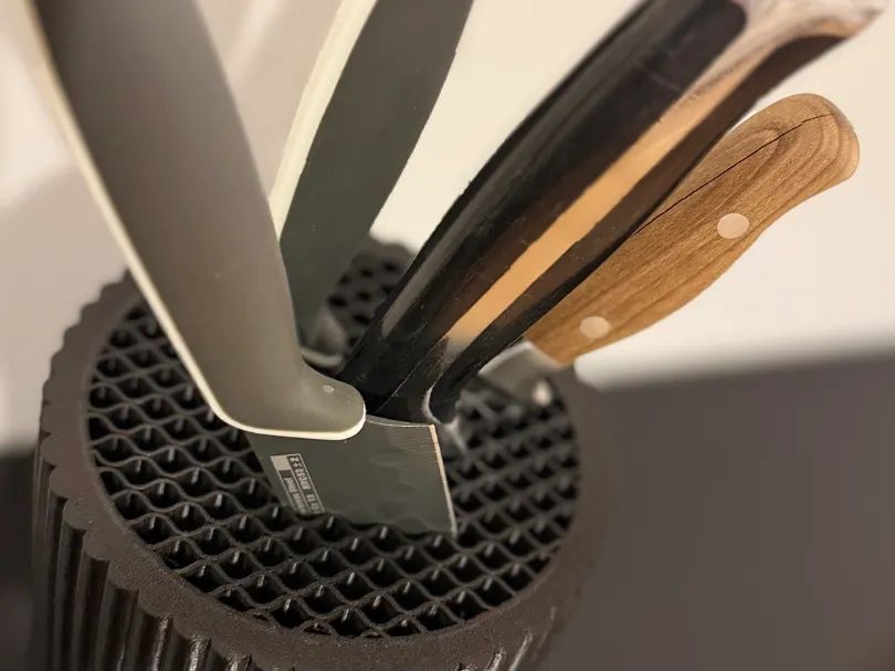 Bloco para facas de cozinha elegante