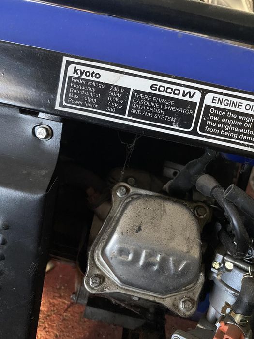 генератор бензиновий 6000w 3 фази