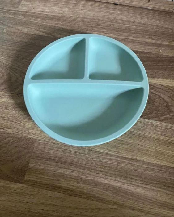 Новые силиконовые детские тарелки секционные присоска дитячий посуд