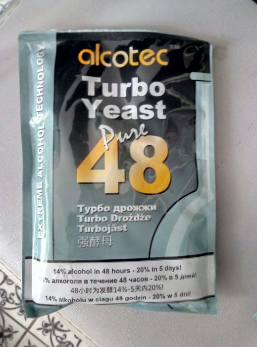Турбо дрожжи Alcotec 48 Turbo, Pure.