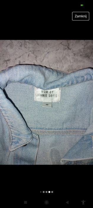 kurtka katana jeansowa rozm. XS firmy WOW bawełna