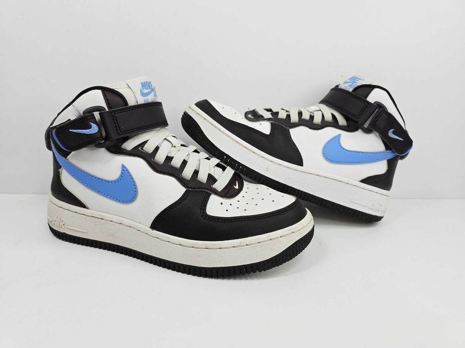 Nike air force 1 mid easyon wysokie skórzane sneakersy 36,5