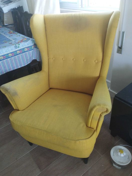 Robust Yellow Armchair