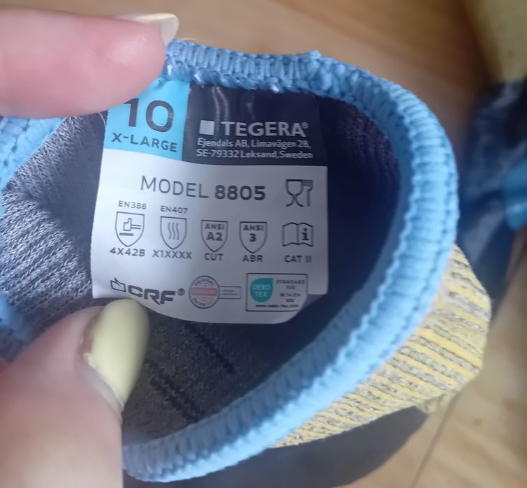 Luvas novas ant cortes