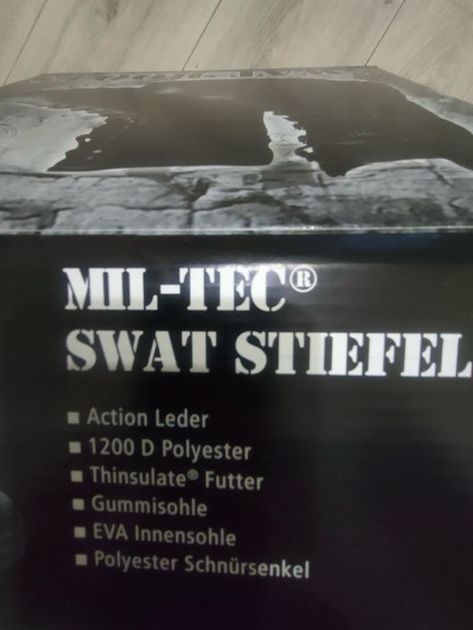 Тактичні Берці MIL-TEC Swat-Boots розмір 42 чорні (черевики)