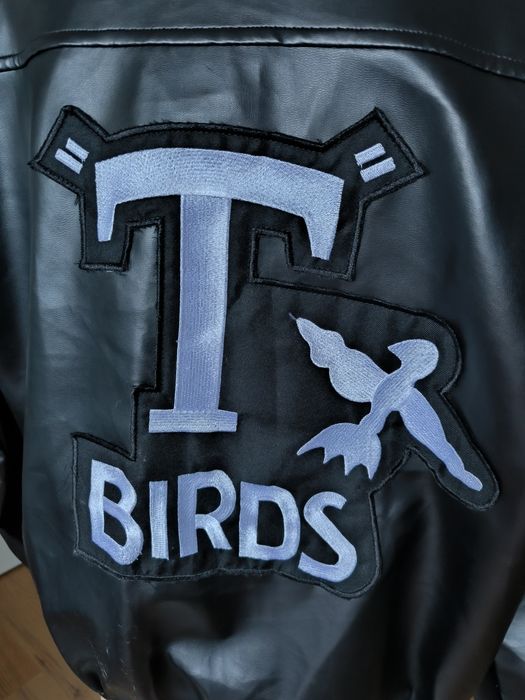 Smiffys Kurtka T-Birds Grease Jacket M czarna przebranie męska 50s 60s