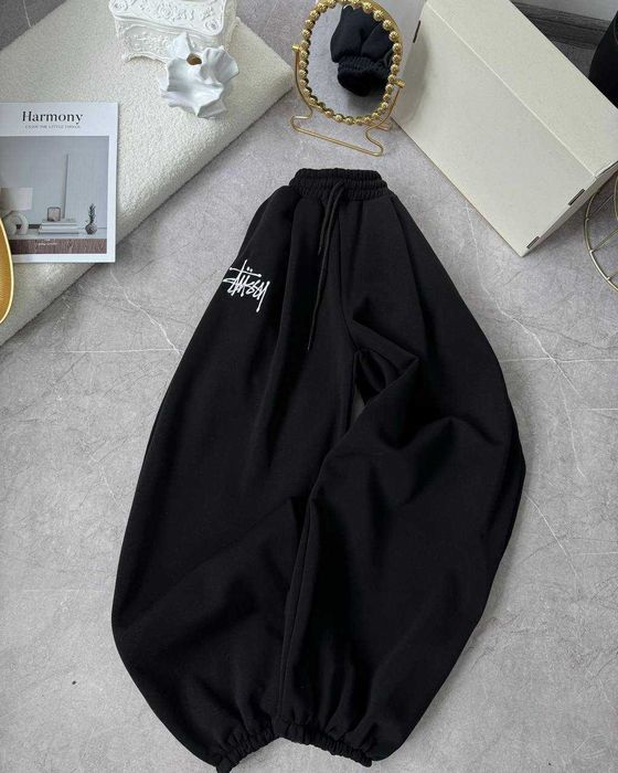 Теплі жіночі штани оверсайз на флісі 3 кольори штаны брюки оверсайз