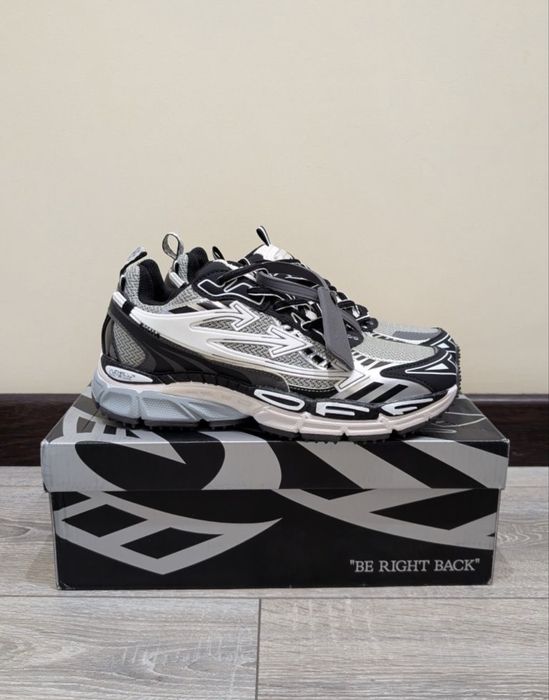 Кросівки Off White Be Right Back / Кросівки Офф Вайт сині / Блакитні Офф Вайт / Білі кросівки Off White