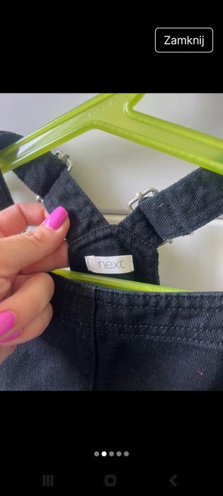 Spódniczka na szelkach dla dziewczynki