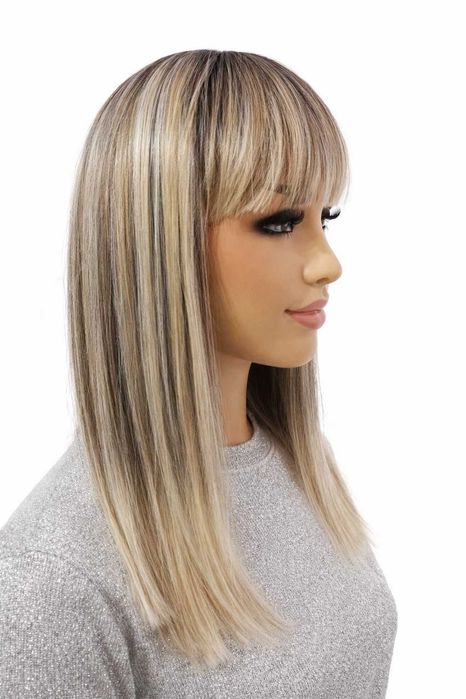 Długa peruka blond mix Emma , termiczne włosy-Nessaja salon peruk KRK
