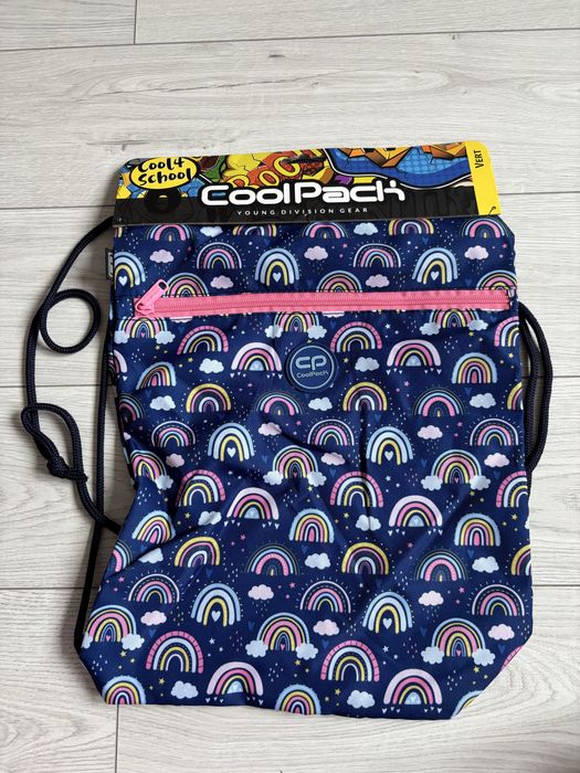 Worek szkolny CoolPack nowy z metką tęcza