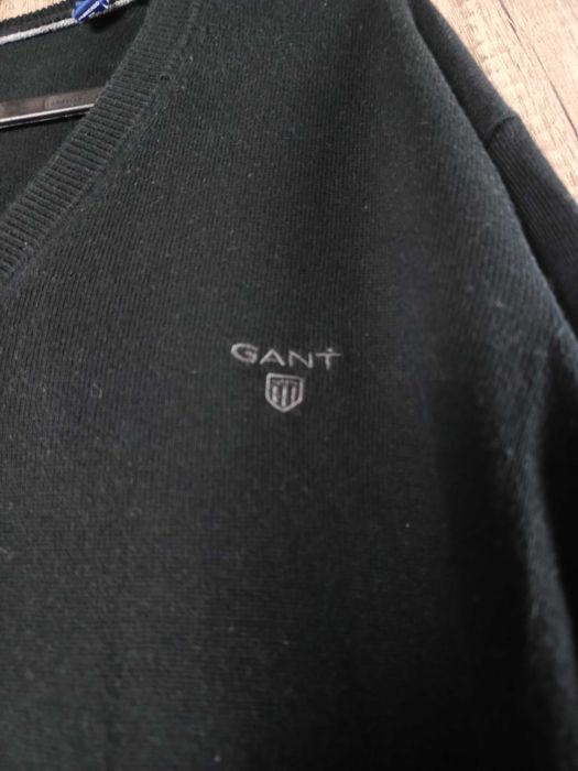 Bluza sweter czarny bawełna męska Gant  L 40