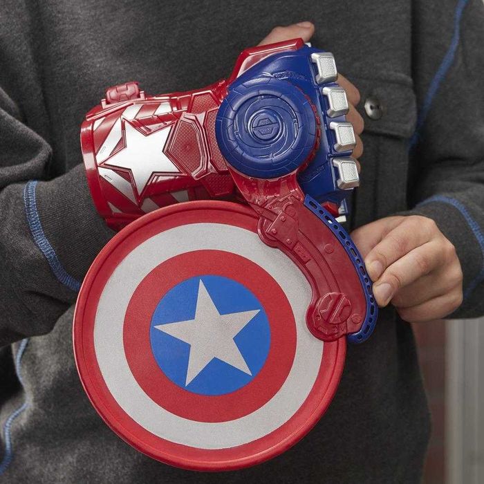Дисковий бластер Nerf Рукавичка, що запускає щит Капітана Америки