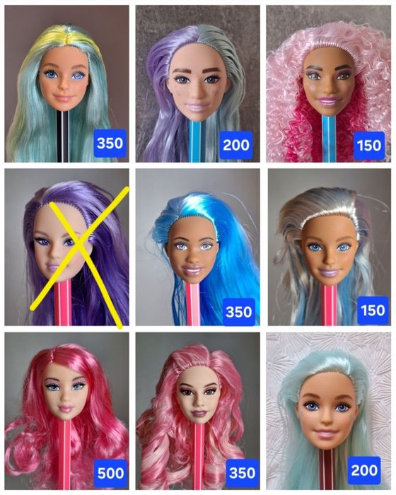 Голова Барбі, Кен, Дефа Люсі, Defa, Barbie для гібридизації, всі нові