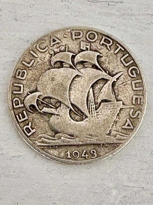 Moeda 1943 de 2.50 centavos da República Portuguesa