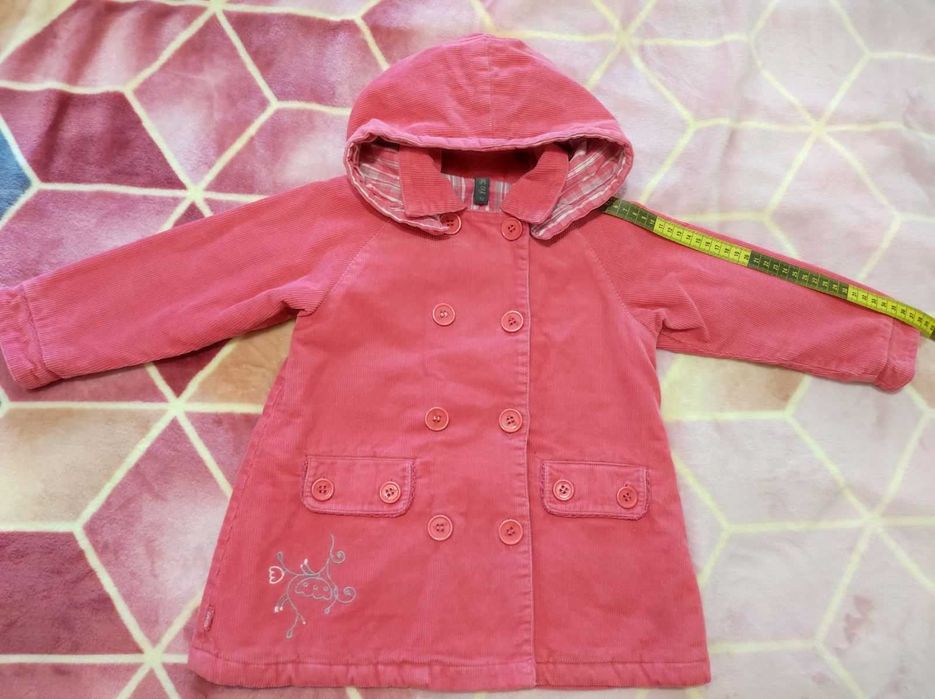 Вельветове пальто для дівчинки 92 р.
