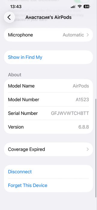 Кейс з навушниками Airpods 1 A1602 читайте опис