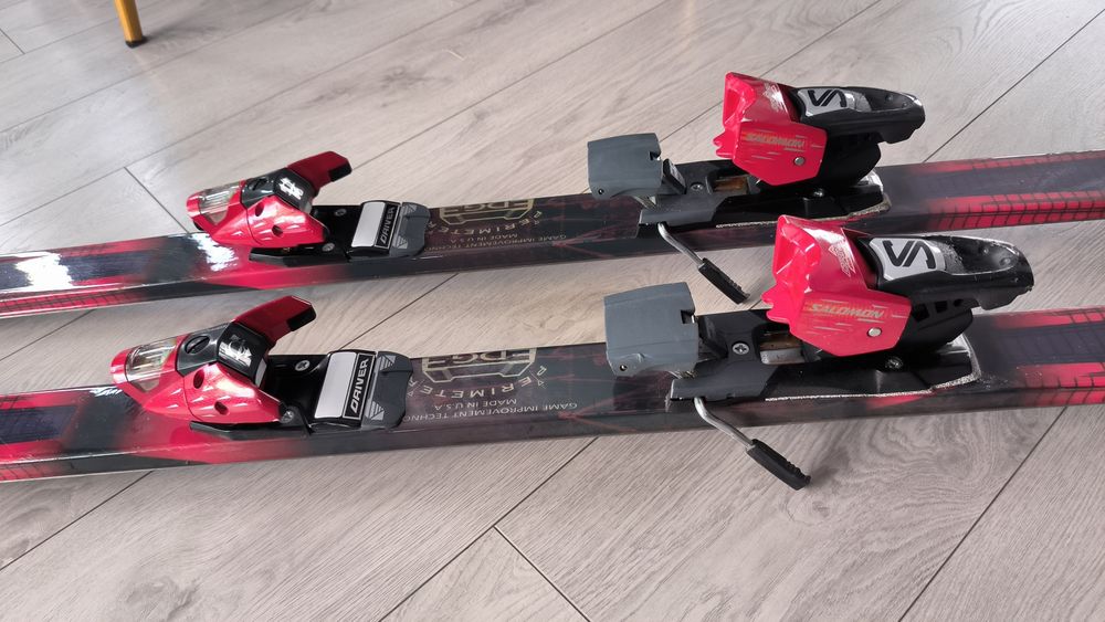 Narty Olin DXS z wiazaniami Salomon