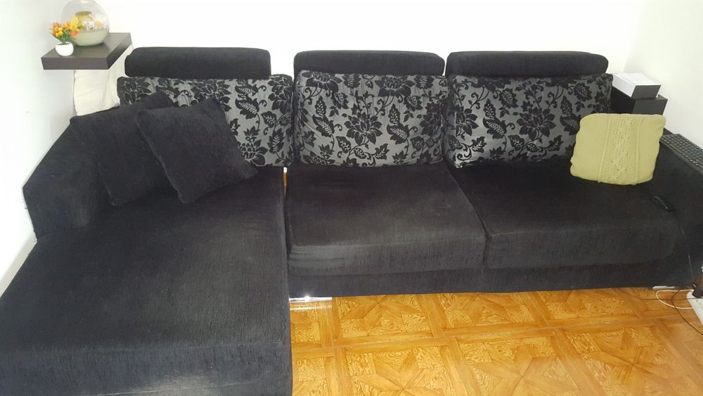 Sofa chese long  preto